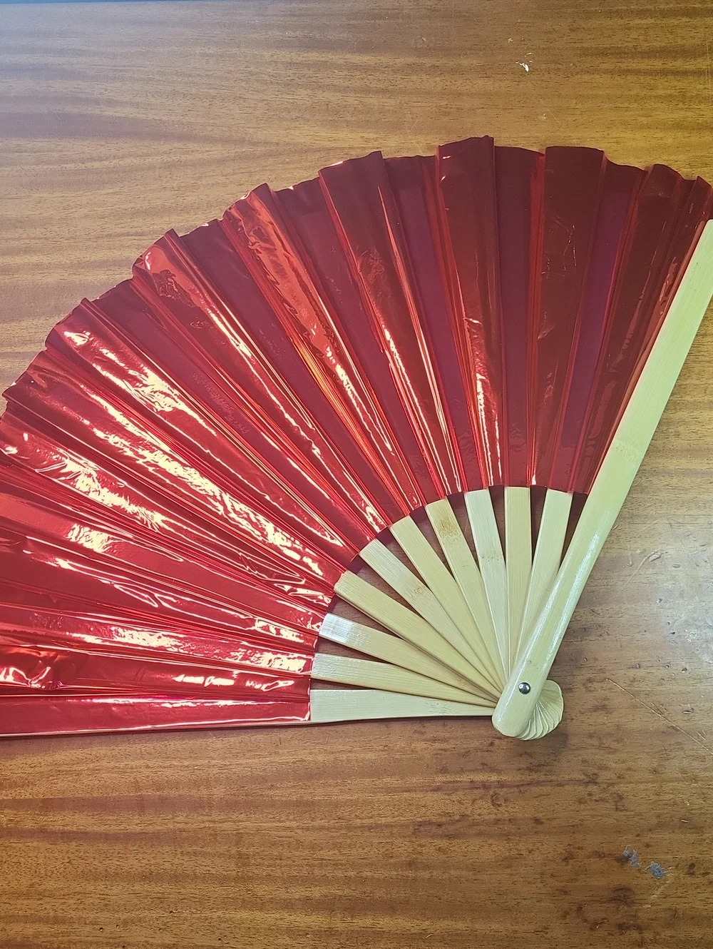 Red Folding Hand Fan